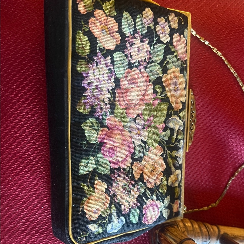 Petit Point vintage 1950s  Handbag